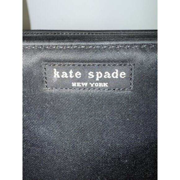 Kate Spade Vtg Black Satin Evening Bag Formal Chic Classic Preppy Wedding Iconic - Picture 5 of 11